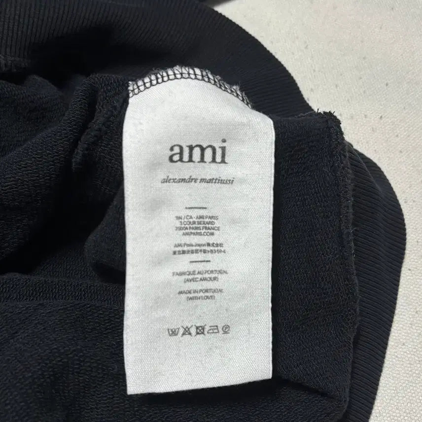 [BUNJANG] Ami Black Sweatshirt / XL Ami 블랙 맨투맨