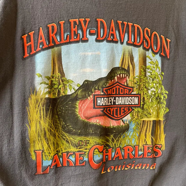 [BUNJANG] Harley Davidson Printed T-shirt / 할리데이비슨 프린팅 반팔티셔츠