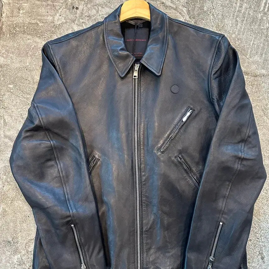 [BUNJANG] Deus Ex Machina Single Rider Leather Jacket XL / [XL] 데우스 싱글라이더 가죽자켓