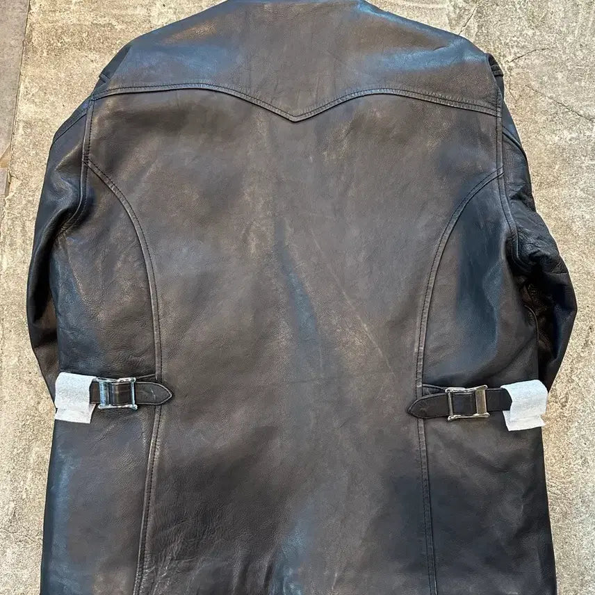 [BUNJANG] Deus Ex Machina Single Rider Leather Jacket XL / [XL] 데우스 싱글라이더 가죽자켓
