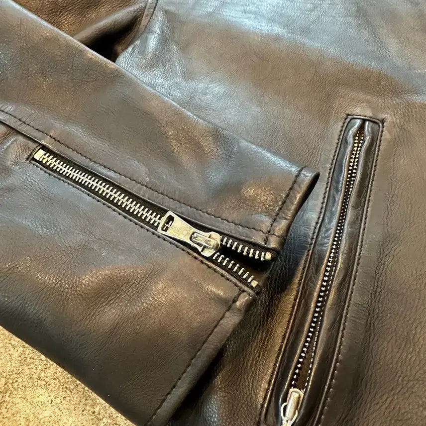 [BUNJANG] Deus Ex Machina Single Rider Leather Jacket XL / [XL] 데우스 싱글라이더 가죽자켓