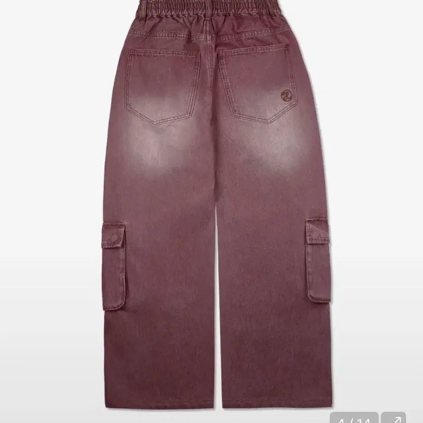 [BUNJANG] 엑스톤즈 XP138 파스텔 데님 카고 팬츠 (PINK) S / 엑스톤즈 XP138 파스텔 데님 카고 팬츠 (PINK) S