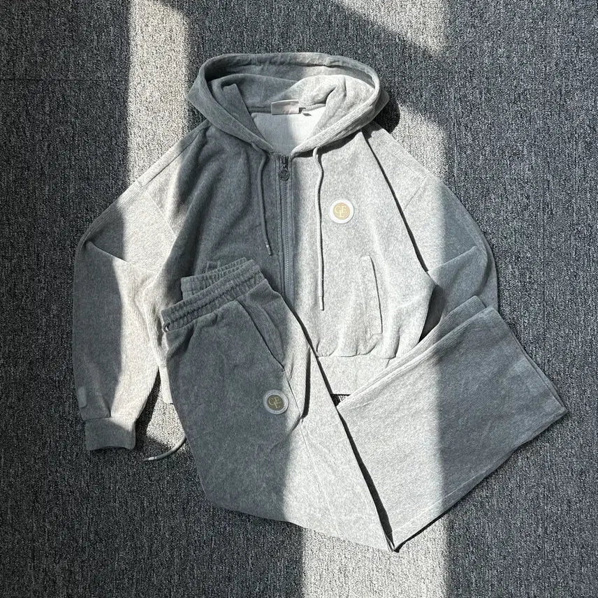 [BUNJANG] NBA Gray Corduroy Set / NBA 그레이 코듀로이 셋업