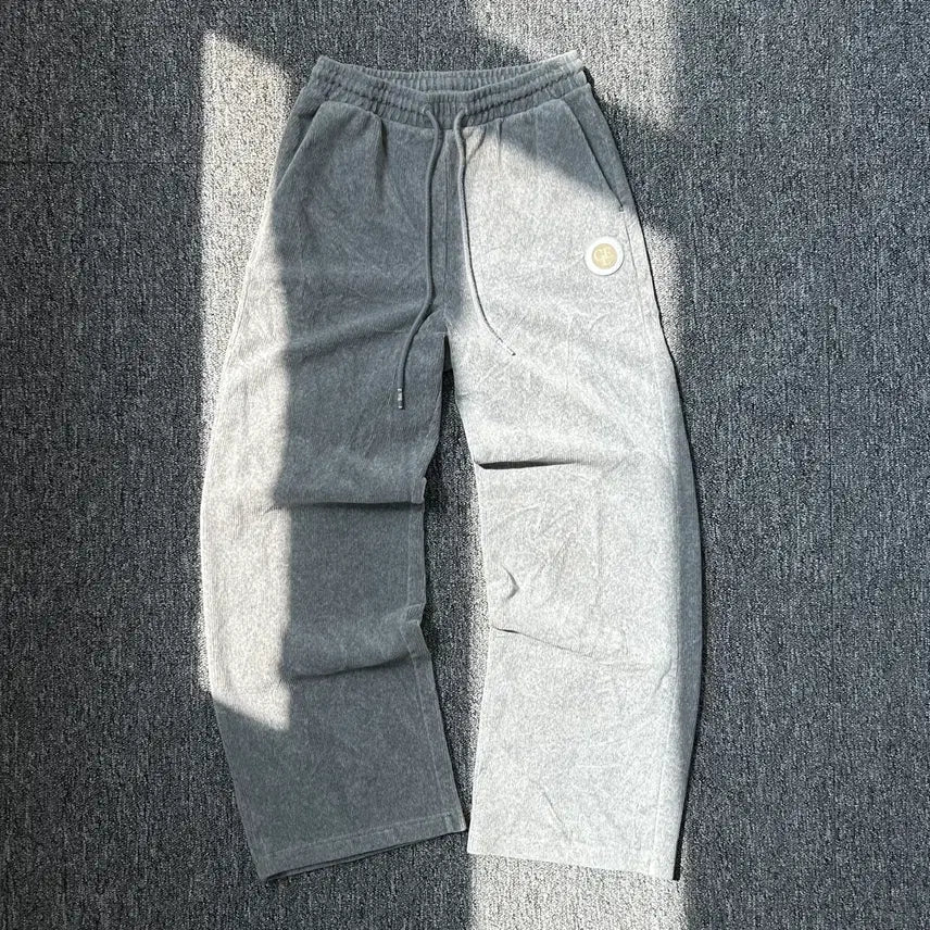 [BUNJANG] NBA Gray Corduroy Set / NBA 그레이 코듀로이 셋업