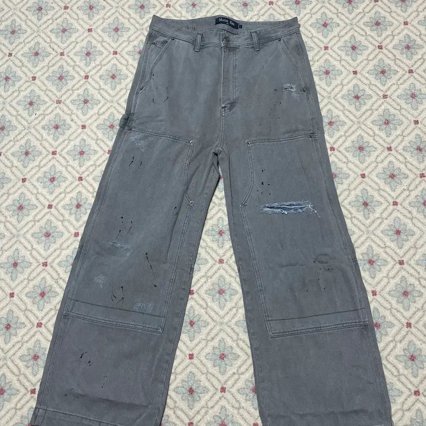 [BUNJANG] Matinkim Vintage Painting Carpenter Pants / [마뗑킴] 빈티지 페인팅 카펜더 팬츠