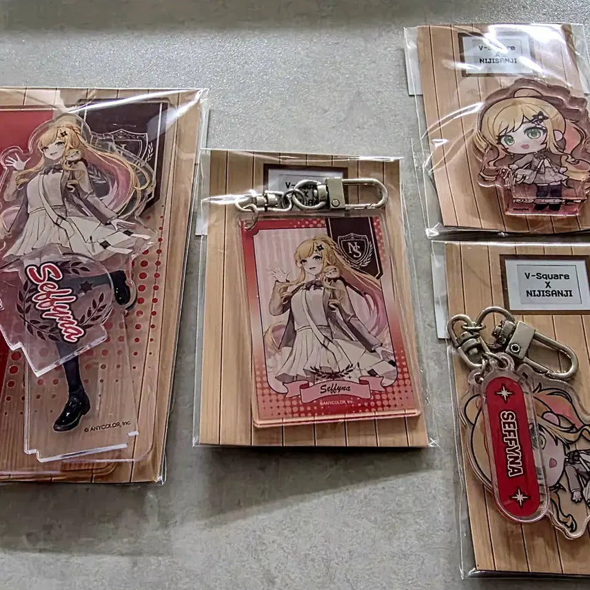 [BUNJANG] Nijisanji Sephina Acrylic Stand, Block Keyring, Corotto, Acrylic Keyring 4-Type Set / 니지산지 세피나 아크릴스탠드, 블록키링, 코롯토, 아크릴키링 4종 세트