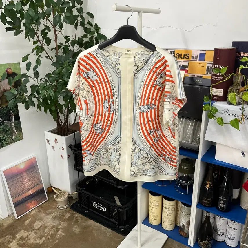 [BUNJANG] Hermès Silk Blouse Size 36 / 에르메스 실크 블라우스 36