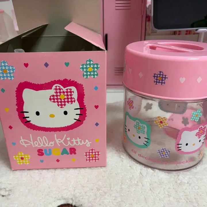 [BUNJANG] Classic Sanrio Kahana Kitty Lunchbox Storage Case / 고전 산리오 카오하나 키티 고전키티 도시락 보관함 소품함 케이스