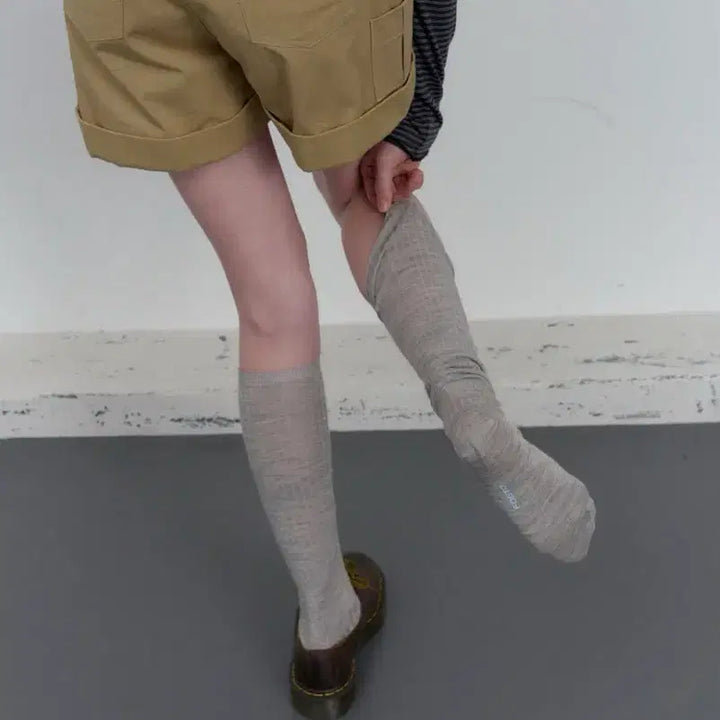 [BUNJANG] Poeto Ease Cotton Fold Shorts - Beige / 포에토 Ease cotton fold shorts-beige