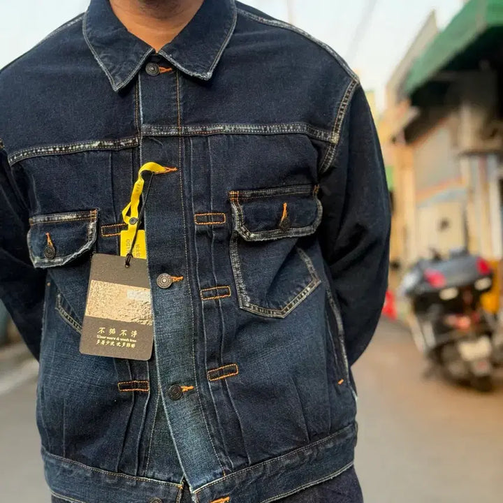[BUNJANG] Red Tornado VS101XX-0109 Type 2nd Gen Selvedge Denim Jacket / 레드토네이도 VS101XX-0109 타입 2세대 셀비지 데님 자켓 M
