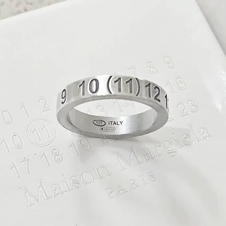 [BUNJANG] Maison Margiela New Numerical Ring Silver / 25FW 메종마르지엘라 뉴 메리컬 실버반지 국내 약 13.5호 [정품]
