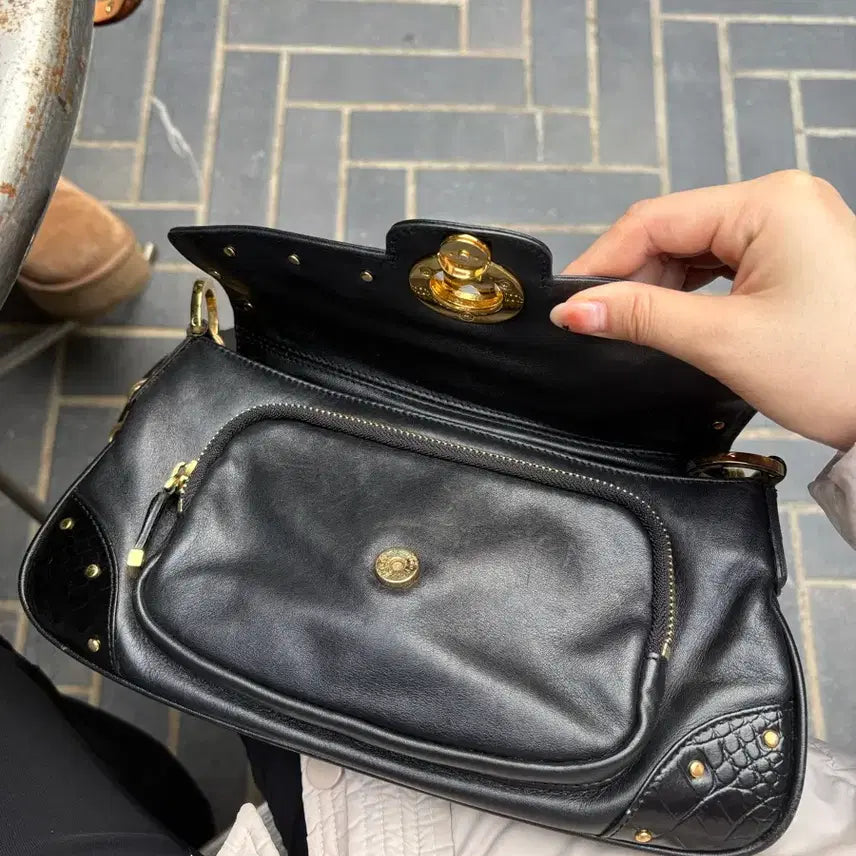 [BUNJANG] METROCITY Black Chain Shoulder Bag / METROCITY메트로시티 블랙 체인 숄더백
