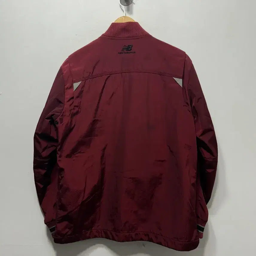 [BUNJANG] New Balance Burgundy Bomber Jacket (L) / 뉴발란스 버건디 봄버 자켓 야구점퍼 L