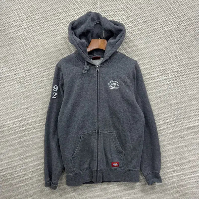 [BUNJANG] Dickies Embroidered Logo Fleece Hoodie S / 디키즈 자수로고 약기모 후드집업 S A08059