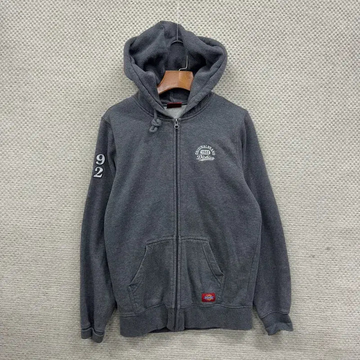 [BUNJANG] Dickies Embroidered Logo Fleece Hoodie S / 디키즈 자수로고 약기모 후드집업 S A08059