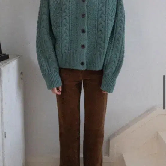 [BUNJANG] Unijay Cable Knit Cardigan / 유니제이 가디건