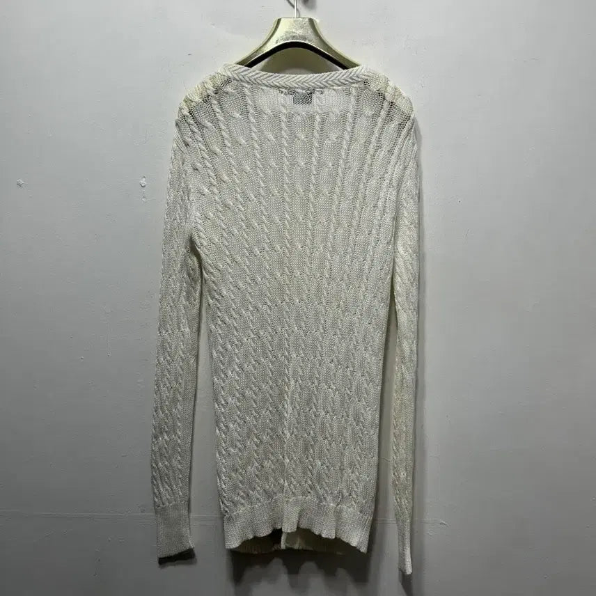 [BUNJANG] Polo Ralph Lauren White Knit Cardigan (S) - Women&