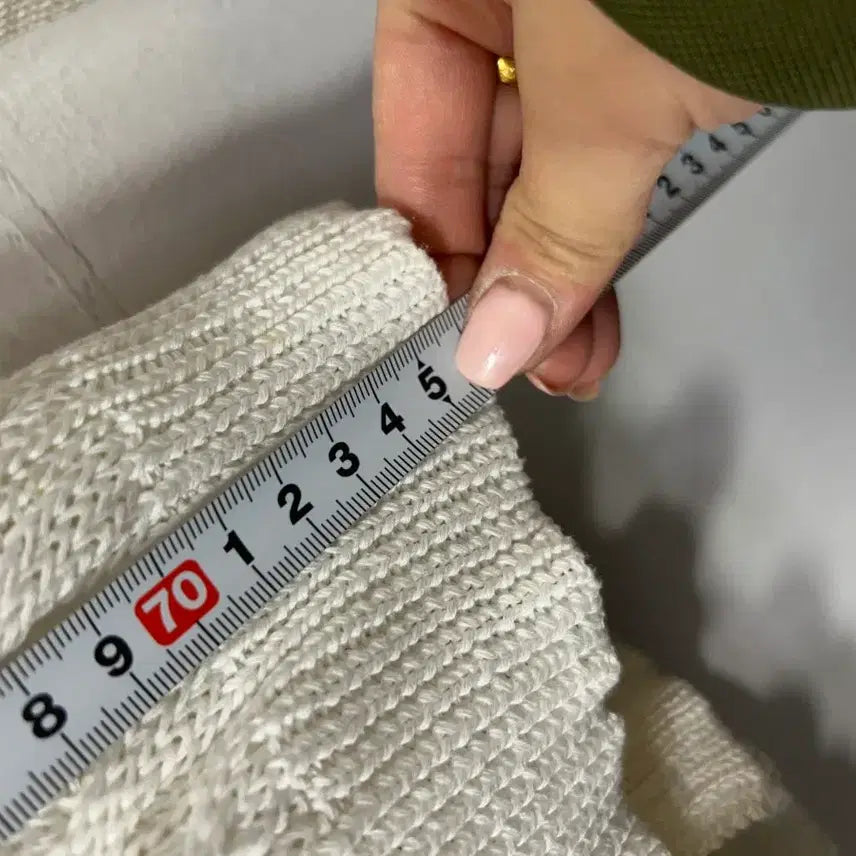 [BUNJANG] Polo Ralph Lauren White Knit Cardigan (S) - Women&