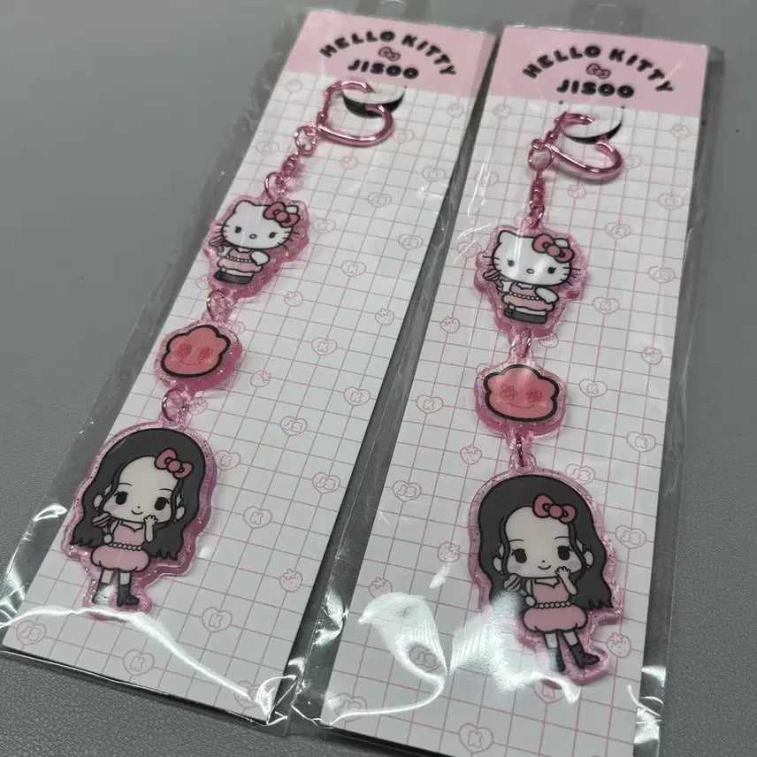 [BUNJANG] Jisoo Hello Kitty Acrylic Keyring / 지수 핼로키티 콜라보 아크릴 키링