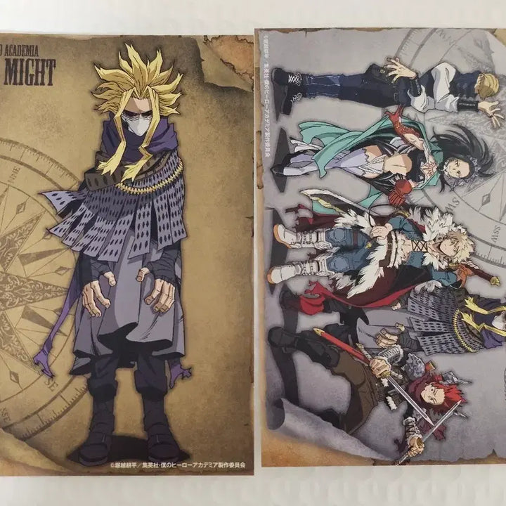 [BUNJANG] My Hero Academia Ten Heroes Postcard Set - All Might, Bakugo, Kirishima / 히로아카 나히아 십걸 엽서 2종 세트 올마이트 바쿠고 키리시마