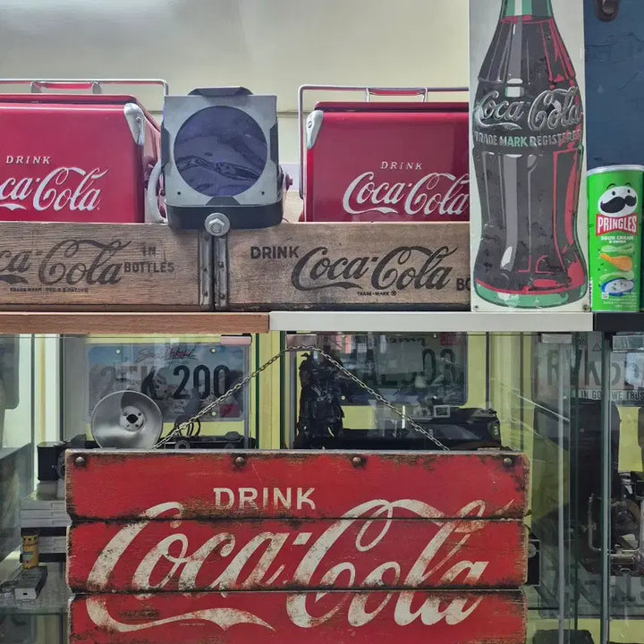 [BUNJANG] Coca-Cola Vintage Wood Advertising Sign / 빈티지 코카콜라 우드 광고사인 Coca Cola 오리지널 콜렉션