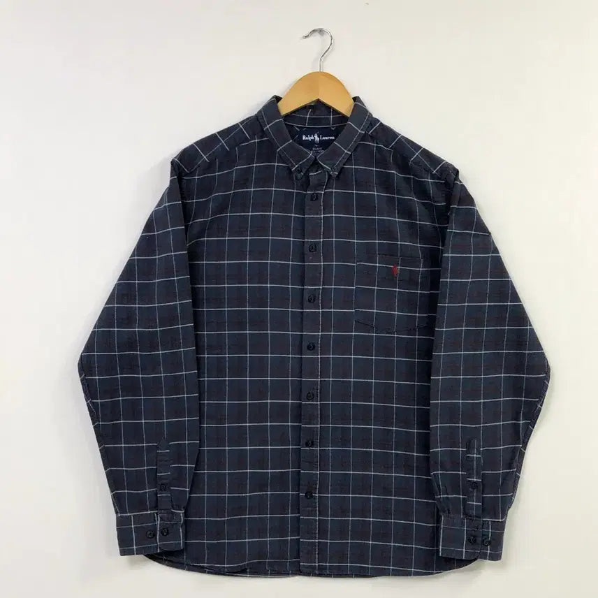 [BUNJANG] Polo Oxford Checkered Shirt / 105 폴로 옥스포드 체크 셔츠
