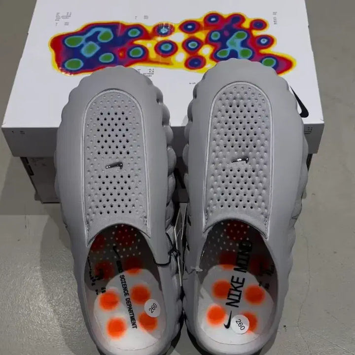 [BUNJANG] Mind 001 Light Smoke Gray Chrome Slippers 260MM / 마인드 001 라이트 스모크 그레이 크롬 260MM