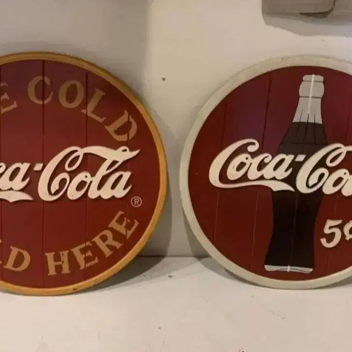 [BUNJANG] Coca-Cola Vintage Wood Sign Collection / 빈티지/앤틱 코카콜라 우드사인 Coca Cola 오리지널 콜렉션 2개