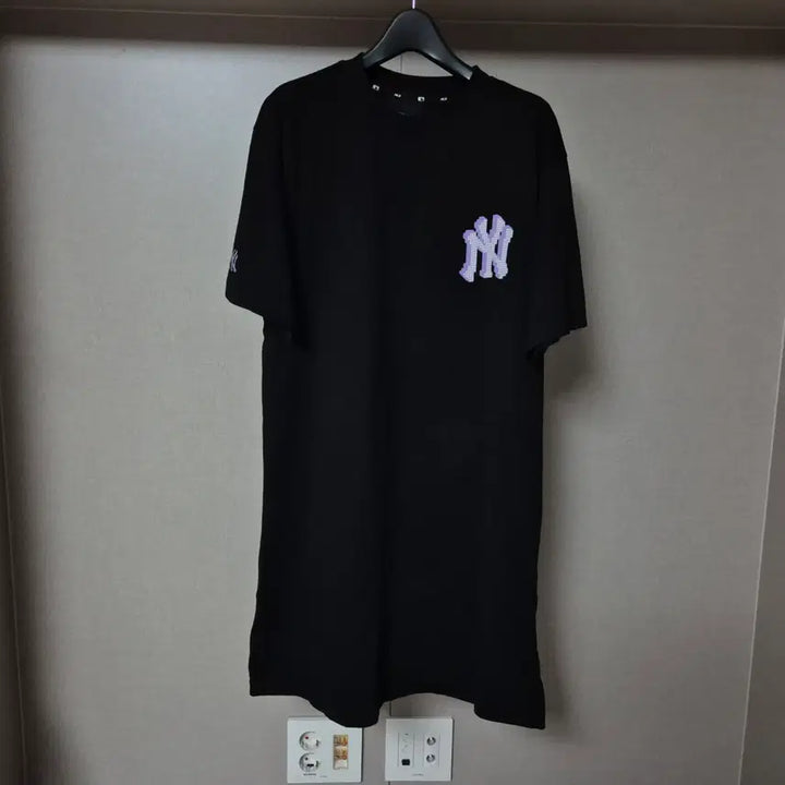 [SOLD OUT] S(90)MLB 블루 바이올렛 여성 반팔 원피스