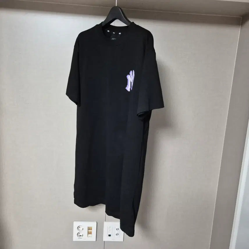[SOLD OUT] S(90)MLB 블루 바이올렛 여성 반팔 원피스