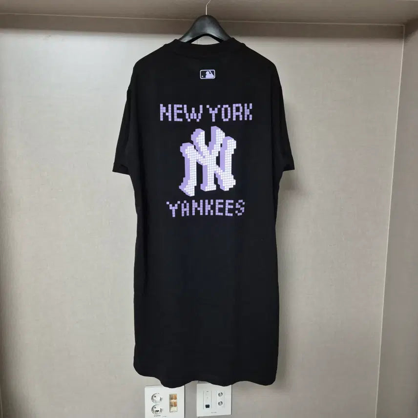 [SOLD OUT] S(90)MLB 블루 바이올렛 여성 반팔 원피스