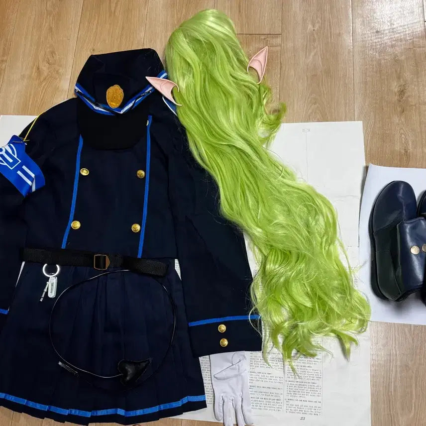 [BUNJANG] Blue Archive Tachibana Hika Cosplay Set / 블루 아카이브 타치바나 히카리 코스프레