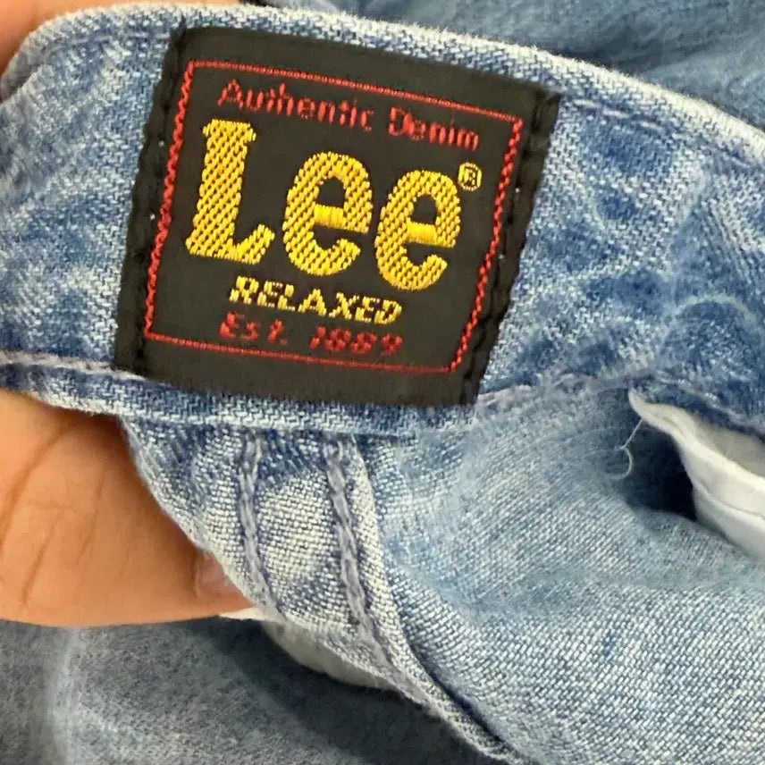 [BUNJANG] 90s Lee Denim Wide Belt Pants (M) / 90S LEE 데님 와이드 벨트 팬츠 (M)
