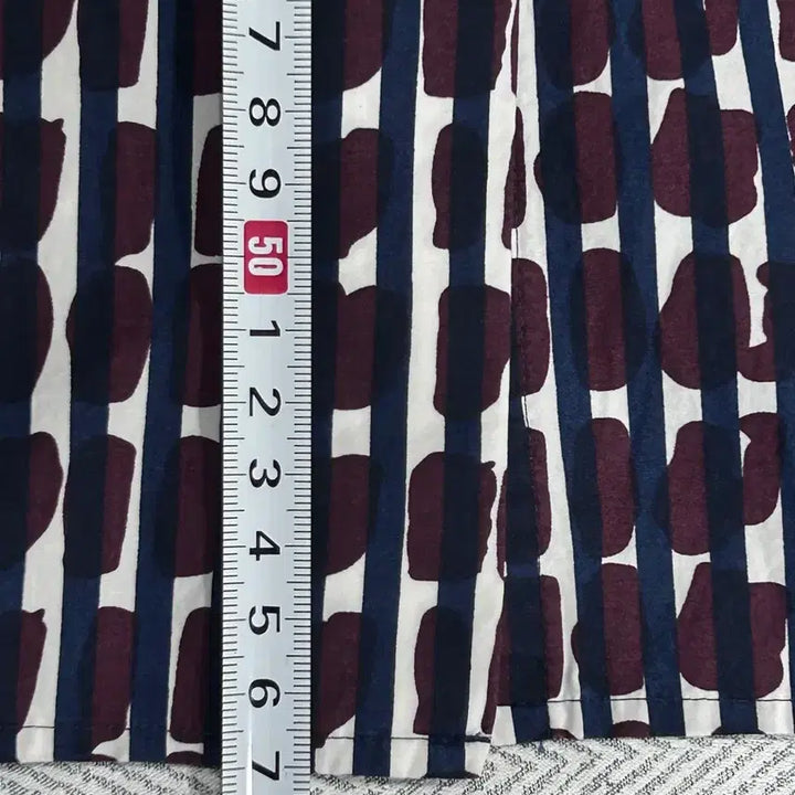 [BUNJANG] COS Burgundy Navy Round Collar Shirt (Women&