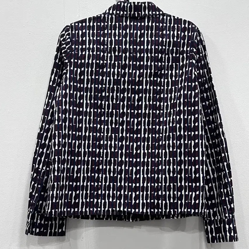 [BUNJANG] COS Burgundy Navy Round Collar Shirt (Women&