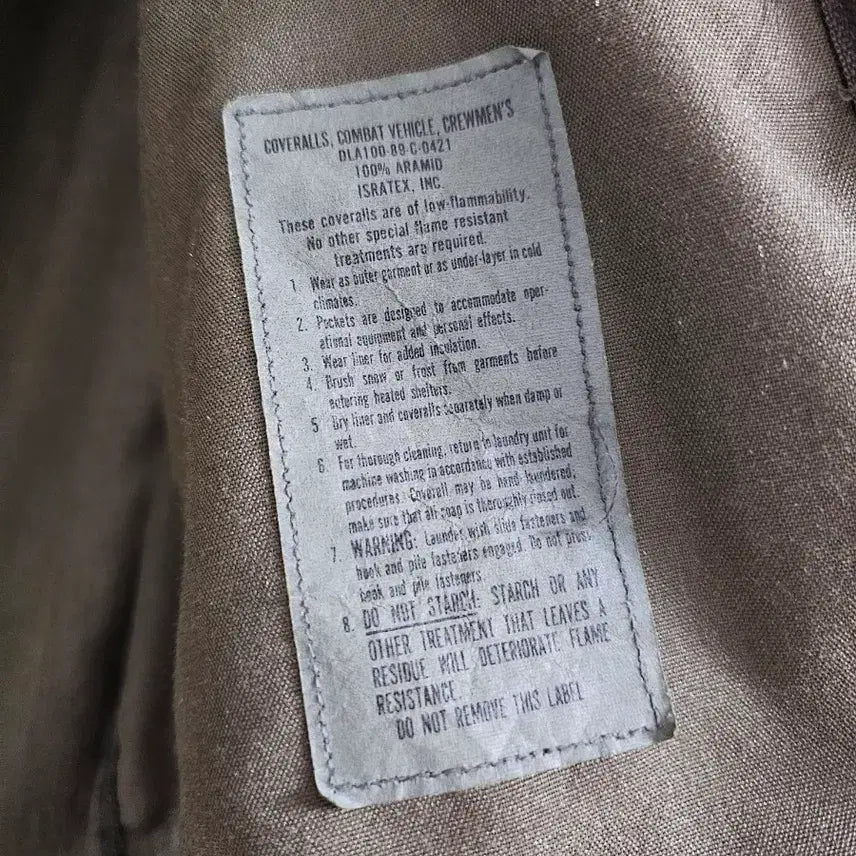 [BUNJANG] US Army Original Nomex CVC Tanker Jacket / 미군 오리지널 노맥스 cvc 탱커 자켓