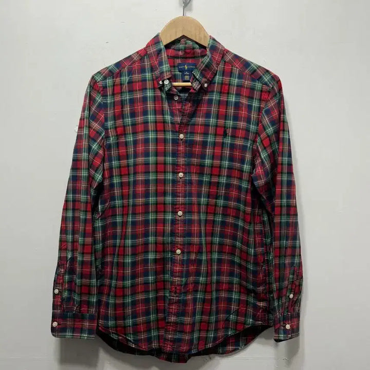 [BUNJANG] Ralph Lauren Red Check Long Sleeve Shirt XL / 랄프로렌 레드 체크 긴팔 셔츠 XL