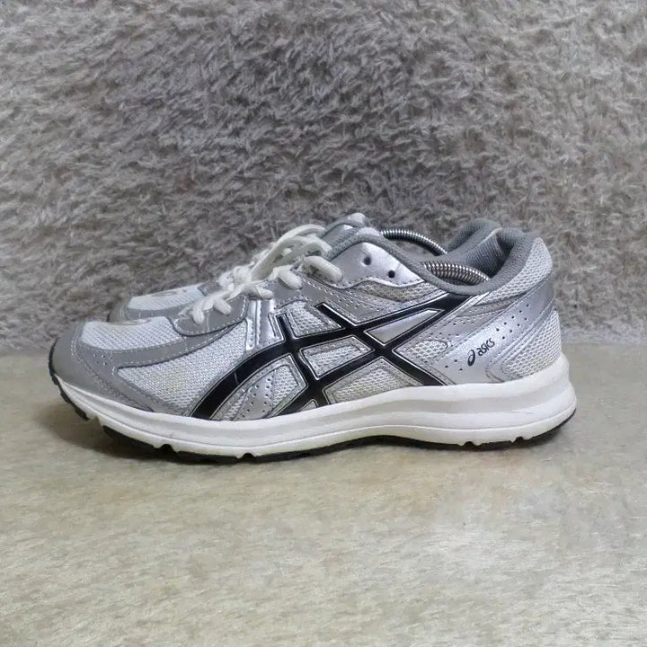 [BUNJANG] Asics Jog 100s White Gray Silver Sneakers / 베티붐구제 275 아식스 조그100s 화이트 그레이 실버 운동화 신발