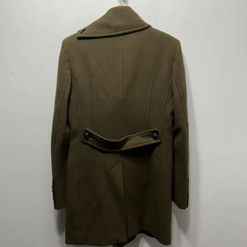 [BUNJANG] SYSTEM Double Breasted Coat Khaki (Size 100) / 시스템 SYSTEM 더블 브레스티드 코트 카키 100사이즈