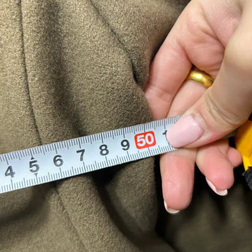 [BUNJANG] SYSTEM Double Breasted Coat Khaki (Size 100) / 시스템 SYSTEM 더블 브레스티드 코트 카키 100사이즈