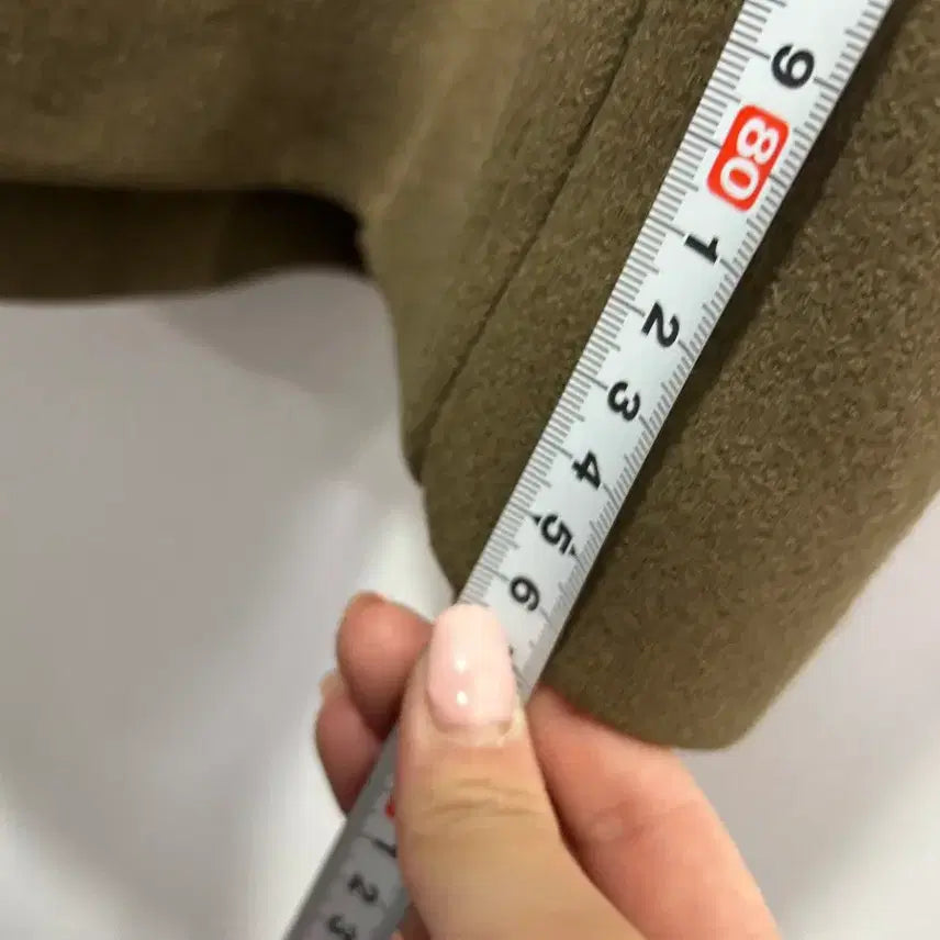[BUNJANG] SYSTEM Double Breasted Coat Khaki (Size 100) / 시스템 SYSTEM 더블 브레스티드 코트 카키 100사이즈