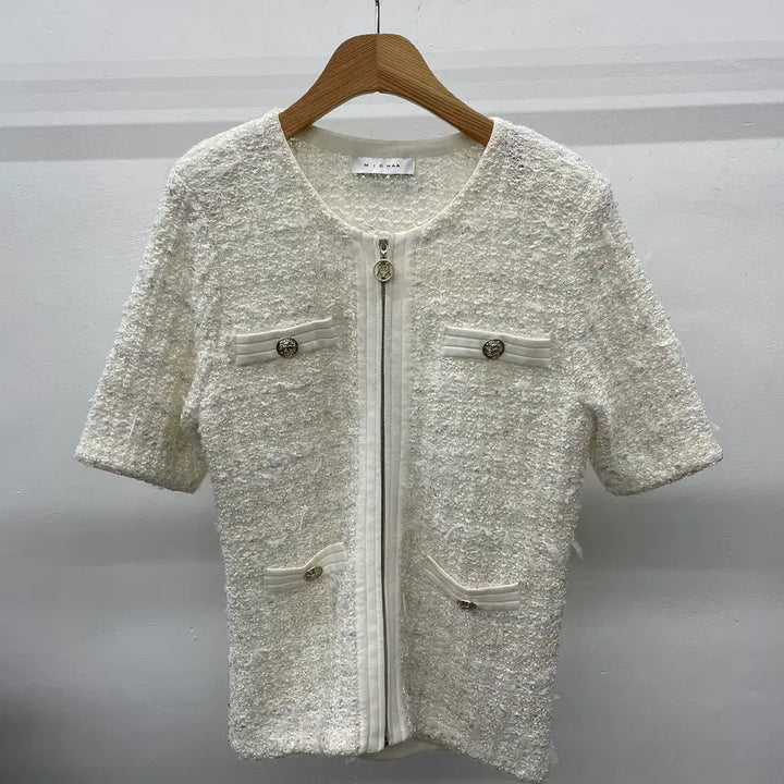 [BUNJANG] MICHAA Tweed Jacket / 여성)MICHAA 미샤 반팔 트위드 자켓 5사이즈