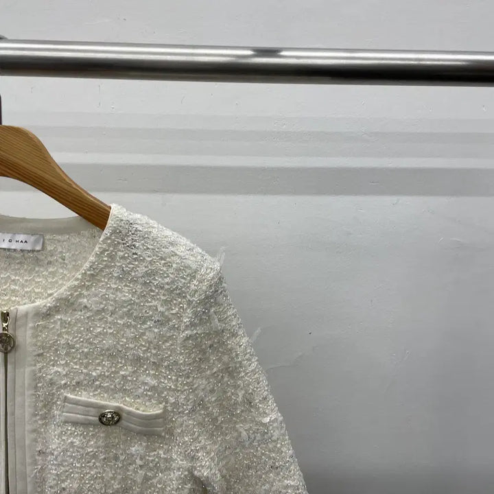 [BUNJANG] MICHAA Tweed Jacket / 여성)MICHAA 미샤 반팔 트위드 자켓 5사이즈