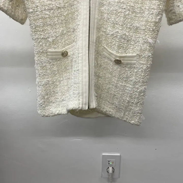 [BUNJANG] MICHAA Tweed Jacket / 여성)MICHAA 미샤 반팔 트위드 자켓 5사이즈