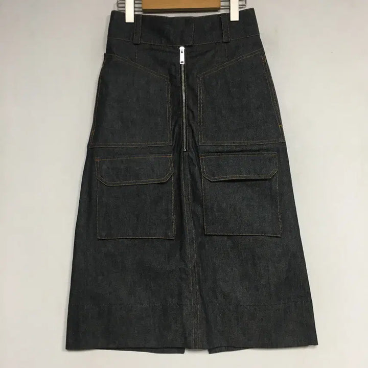 [BUNJANG] Maison Kitsuné Pocket Denim Skirt / 메종키츠네 정품 포켓 데님 스커트 26