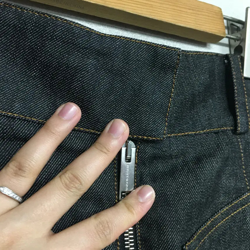 [BUNJANG] Maison Kitsuné Pocket Denim Skirt / 메종키츠네 정품 포켓 데님 스커트 26