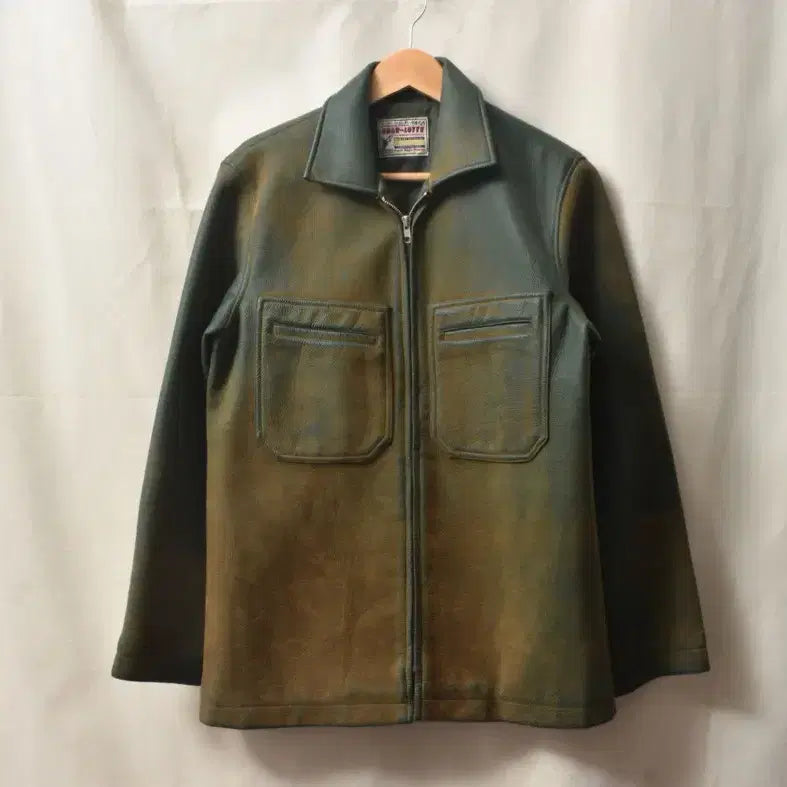 [BUNJANG] CHAR-LOTTE 90s Faux Leather Jacket (M) / 90S 페이크 레더 빈티지 자켓 M M0167