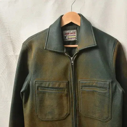 [BUNJANG] CHAR-LOTTE 90s Faux Leather Jacket (M) / 90S 페이크 레더 빈티지 자켓 M M0167