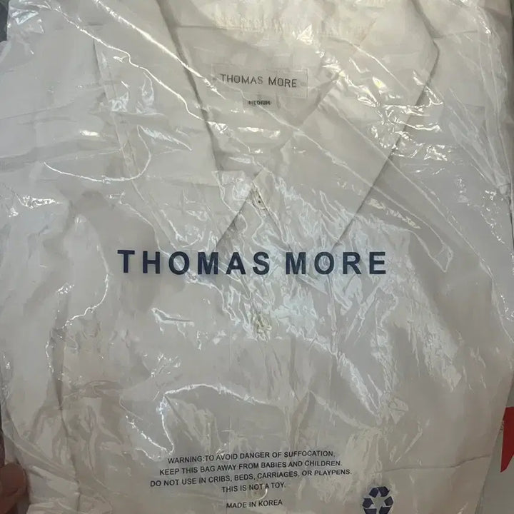 [BUNJANG] Thomas More White Shirt (M, Mint Gray L) / 토마스모어 화이트 셔츠 M 민트그레이L
