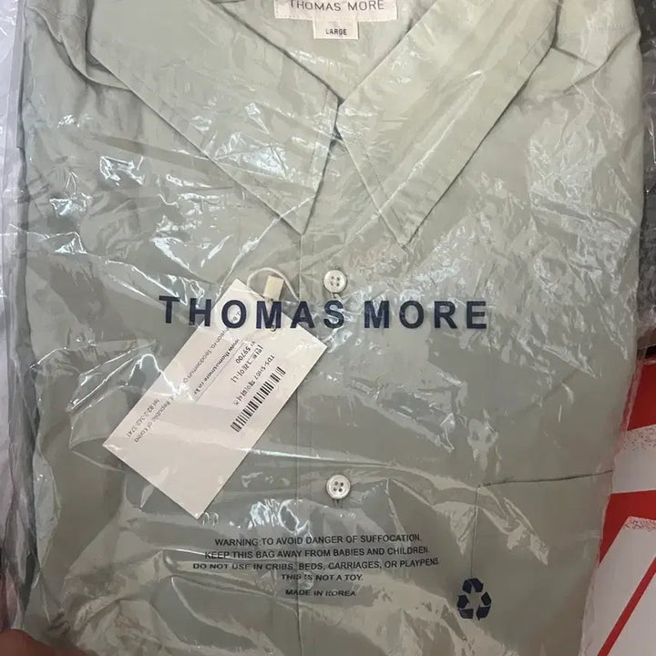 [BUNJANG] Thomas More White Shirt (M, Mint Gray L) / 토마스모어 화이트 셔츠 M 민트그레이L